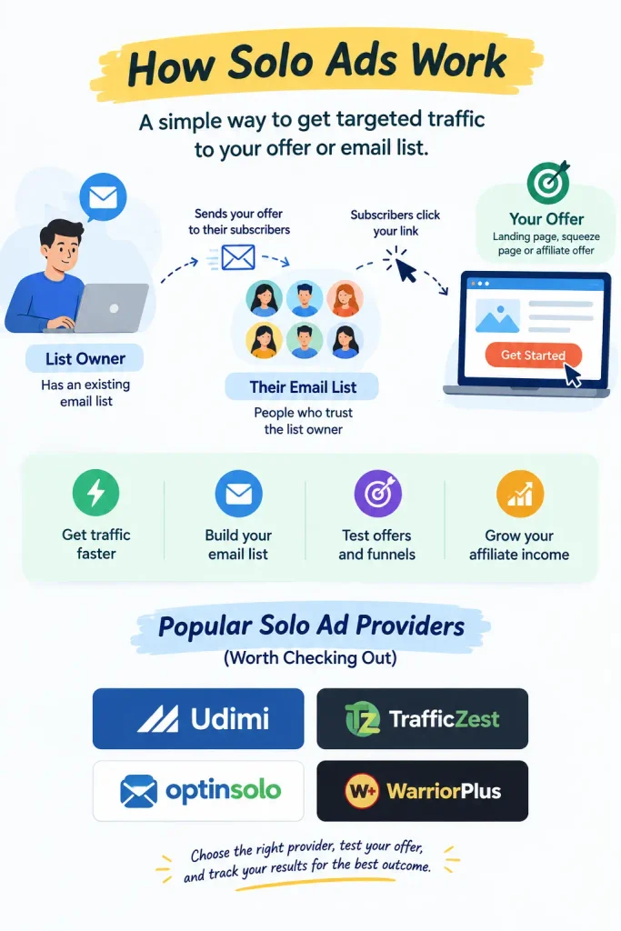 how solo ads work for affiliate marketing and email list building